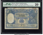 Burma Reserve Bank of India 100 Rupees ND (1939) Pick 6 Jhun5.6.1 PMG Very Fine 20. A handsome large format note, issued and released specifically for...