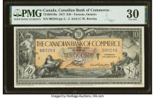 Canada Toronto, ON- Canadian Bank of Commerce $10 2.1.1917 Ch.# 75-16-04-10a PMG Very Fine 30. This rare $10 features the desirable 1917 date, as well...