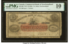 Canada St. Johns, NF- Commercial Bank of Newfoundland 5 Pounds ($20) 1.1.1874 Ch.# 185-14-08 PMG Very Good 10. The Commercial Bank of Newfoundland ope...