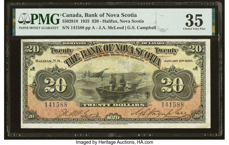 Canada Halifax, NS- Bank of Nova Scotia $20 2.1.1925 Ch.# 550-28-18 PMG Choice V...