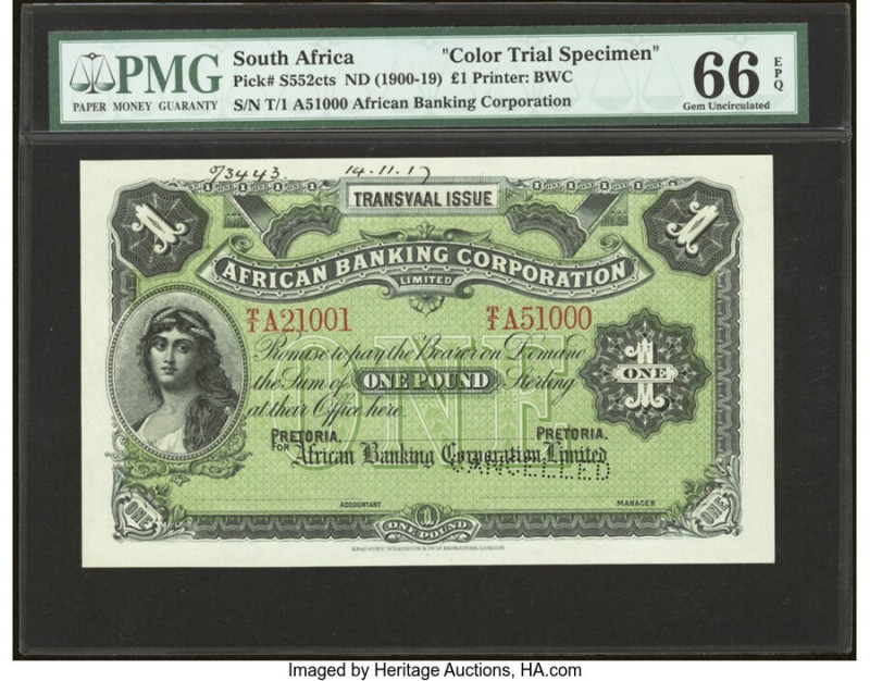 South Africa African Banking Corporation Limited 1 Pound ND (1900-19) Pick S552c...