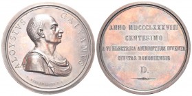 BOLOGNA
Luigi Galvani (fisico), 1737-1798. Medaglia 1888 opus T. Mercandetti.
Æ gr. 144,80 mm 62,5 
Dr. ALOYSIVS - GALVANVS. Busto drappeggiato a d...