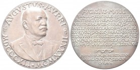 BOLOGNA
Augusto Murri (medico), 1841-1932. Medaglia fusa 1941 opus A. Mistruzzi. 
Æ gr. 236,66 mm 94
Dr. AVGVSTVS MVRRI. Busto, di scorcio, verso; ...