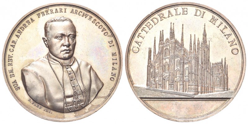 MILANO
Andrea Carlo Ferrari (arcivescovo), 1850-1921. Medaglia opus E. Farè.
Æ...