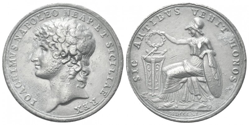 NAPOLI
Gioacchino Napoleone Murat, 1808-1815. Medaglia 1811 opus Catenacci.
Pb...