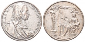 ROMA
Filippo Lauri (pittore romano), 1623-1694. Medaglia del XVII secolo (attribuita a Cheron).
Æ gr. 42,40 mm 53,3
Dr. PHIL LAVORVS - ROMANVS PICT...