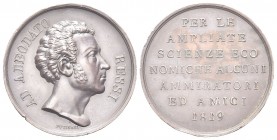 VENEZIA
Adeodato Ressi (economista e patriota), 1768-1822. Medaglia 1819 opus F. Putinati.
Æ gr. 19,53 mm 34
Dr. AD ADEODATO - RESSI. Testa a d.; s...