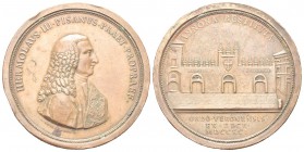 VERONA
Almorò Pisani (vicecapitano e potestà di Verona), 1759-1836. Medaglia 1791 opus A. Guillemard.
Æ gr. 48,90 mm 55
Dr. HERMOLAVS III PISANVS P...