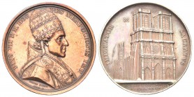 ROMA
Pio VII (Barnaba Gregorio Chiaramonti), 1800-1823. Medaglia 1804 opus Jean-Pierre Droz e Denon.
Æ gr. 31,10 mm 41
Dr. PIVS VII P M HOS - PES N...