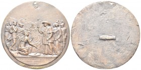ROMA
Pio IX (Giovanni Maria Mastai Ferretti), 1846-1878. Placchetta uniface 1857 opus G. Bianchi.
Æ gr. 150,78 mm 90,2
Dr. Il Pontefice assistito d...