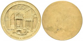 ROMA
Pio IX (Giovanni Maria Mastai Ferretti), 1846-1878. Medaglia uniface 1864 opus G. Bianchi.
Æ dorato gr. 300,73 mm 81,5
Dr. HYPOGEVM LIBERIANVM...