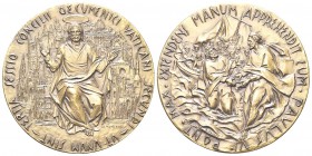 ROMA
Paolo VI (Giovanni Battista Montini), 1963-1978. Medaglia 1964 Opus E. Manfrini.
Æ gr. 37,67 mm 44,5
Dr. TERTIA SESSIO CONCILII OECVMENICI VAT...
