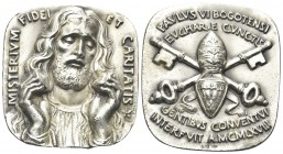 ROMA
Paolo VI (Giovanni Battista Montini), 1963-1978. Medaglia 1968 Opus F. Messina.
Ag gr. 38,36 mm 36
Dr. PAVLVS VI BOGOTENSI / EUCAR E CVNCTIS. ...