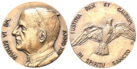 ROMA
Paolo VI (Giovanni Battista Montini), 1963-1978. Medaglia 1975 a. XIII opus E. Greco.
Æ gr. 46,30 mm 44
Dr. PAVLVS VI P M - ANNO XIII. Testa a...