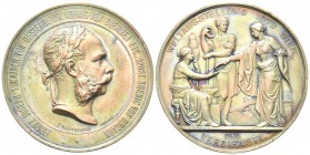AUSTRIA
Francesco Giuseppe I d’Asburgo Lorena, 1848-1916. Medaglia 1873 opus J. Tautenhayn e K. Schwenzer.
Æ gr. 149,85 mm 70,5
Dr. Testa laureata ...