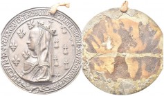 FRANCIA
Anna di Bretagna (Regina di Francia), 1491-1514. Medaglia 1499 di restituzione uniface opus Nicolas Leclerc, Jean de Saint-Priest, fusione di...