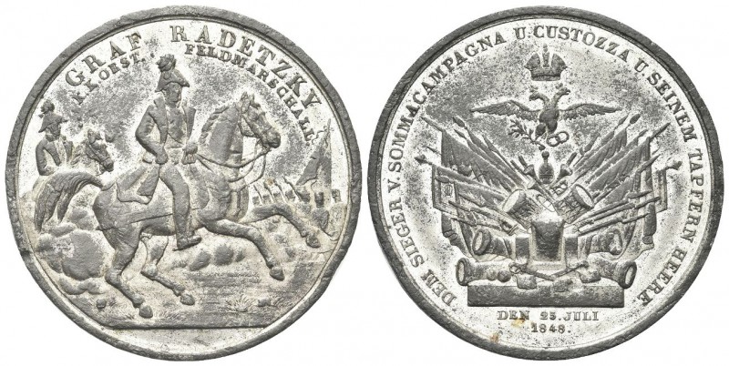GERMANIA
Durante Francesco Giuseppe I d’Asburgo Lorena, 1848-1916. Medaglia 184...