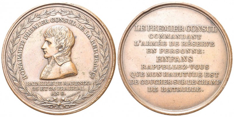 NAPOLEONE BONAPARTE
Periodo Napoleonico, dal 1796 al 1815. Medaglia 1800 a. VII...