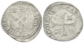 AVIGNONE
Gregorio XIII (Ugo Boncompagni), 1572-1585. Dozzeno.
Mi gr. 2,12
Dr. GREGORVS XIII PONT MAX. Scudo con chiavi decussate sormontato da tiar...