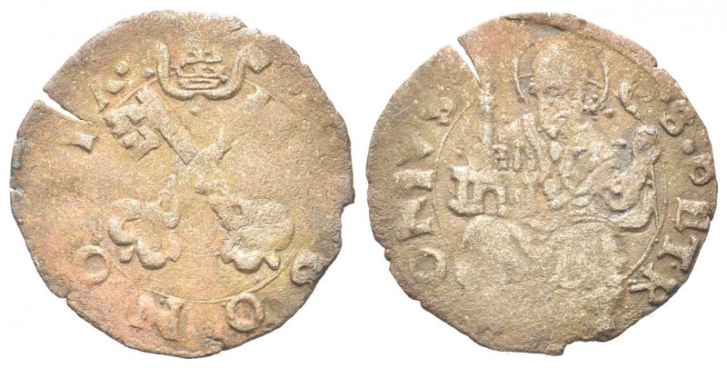 BOLOGNA
Monetazione Anonima Pontificia, sec. XVI. Quattrino.
Mi gr. 0,43
Dr. ...