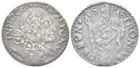 BOLOGNA
Innocenzo XI (Benedetto Odescalchi), 1676-1689. Doppio Bolognino o Muraiola.
Mi gr. 1,38
Dr. INNOCENTIVS XI PON M. Busto a d., con piviale ...