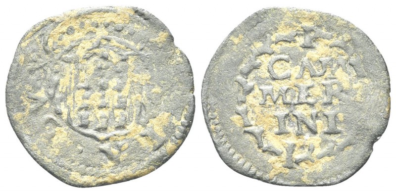 CAMERINO
Giulia Varano Duchessa, 1527-1534. Picciolo.
Æ gr. 0,62
Dr. IVLIA - ...