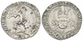 MILANO
Gian Galeazzo Maria Sforza, 1481-1494. Grosso da 5 Soldi.
Ag gr. 2,54
Dr. IOGZ M SF - VICECO DVX MLI SX. Cimiero con corona ducale sormontat...