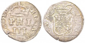 MILANO
Filippo III di Spagna, Duca di Milano, Re di Napoli e di Sicilia, 1598-1621. Quattrino 1608.
Mi gr. 2,72
Dr. HISPAN REX E C. Le lettere PHI ...