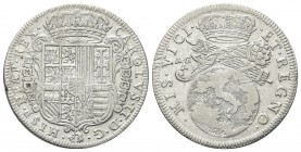 NAPOLI
Carlo II di Spagna, Re di Napoli e Sicilia, 1665-1700. Tarì 1684.
Ag gr. 5,65
Dr. CAROLVS II D G - HISP NEAP REX. Stemma coronato inserito n...
