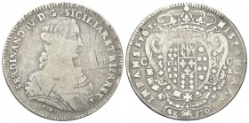 NAPOLI
Ferdinando IV (I) di Borbone, 1759-1816. Piastra da 120 Grana 1767.
Ag gr. 24,84
Dr. FERDINAND IV D G SICILIAR ET HIE REX. Busto corazzato a...