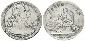 NAPOLI
Ferdinando IV (I) di Borbone, 1759-1816. Piastra da 120 Grana 1772, tipo Fecunditas.
Ag gr. 25,05
Dr. FERDINANDVS REX MARIA CAROLINA REGINA....