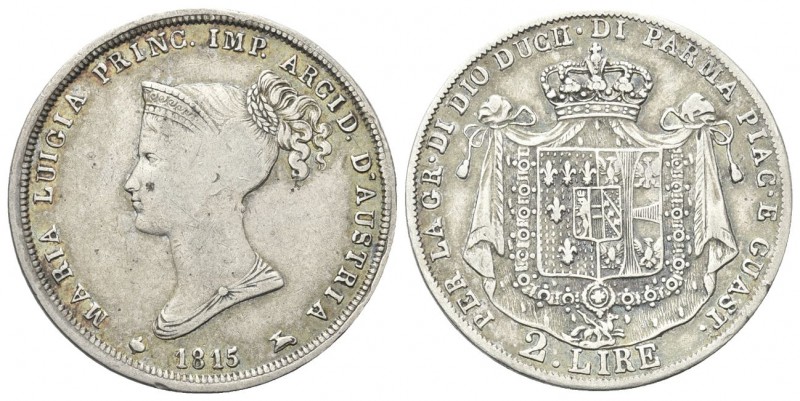 PARMA
Maria Luigia d'Austria, 1814-1847. 2 Lire 1815.
Ag 
Dr. Busto diademato...