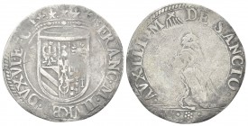 URBINO
Francesco II Maria della Rovere, 1574-1624. Paolo.
Ag gr. 2,92
Dr. FRANC M II VRB DVX VI ET C, Stemma coronato. Rv. AVXILIVM - DE SANCTO, S....