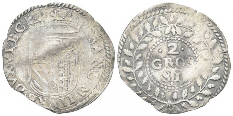 URBINO
Francesco II Maria della Rovere, 1574-1624. Due Grossi.
Ag gr. 2,40
Dr...