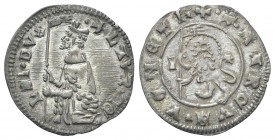 VENEZIA
Lorenzo Celsi Doge LVIII, 1361-1365. Soldino.
Ag gr. 0,54
Dr. LAVR CE - LSI DVX. Il Doge inginocchiato verso s., tiene vessillo. Rv. S MARC...