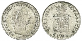 VENEZIA
Francesco I (II) d’Asburgo Lorena, Re del Lombardo Veneto, 1815-1835. Mezza Lira Austriaca 1822.
Ag 
Dr. Testa laueata a d. Rv. Stemma inqu...