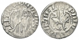 ARMENIA
Hetoum I, 1226-1271. Tram.
Ag gr. 2,84
Dr. Re Hetoum e la Regina Zabel stanti, reggono entrambi lunga croce. Rv. Leone con croce verso d.
...