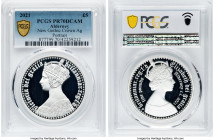 British Dependency. Elizabeth II silver Proof "New Gothic Crown - Portrait" 5 Pounds 2021 PR70 Deep Cameo PCGS, Commonwealth mint, KM-Unl. HID09801242...