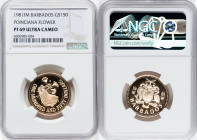 Republic gold Proof "Poinciana" 150 Dollars 1981 FM-(P) PR69 Ultra Cameo NGC, Franklin mint, KM33. Mintage: 1,140. HID09801242017 © 2022 Heritage Auct...