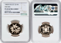 Republic gold Proof "Orchids" 100 Dollars 1980-FM PR69 Ultra Cameo NGC, Franklin mint, KM63. Mintage: 2,454. HID09801242017 © 2022 Heritage Auctions |...