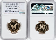 Elizabeth II gold Proof "Yellow Swallowtail" 100 Dollars 1981 FM-(P) PR69 Ultra Cameo NGC, Franklin mint, KM68. Mintage: 1,658. HID09801242017 © 2022 ...