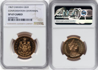 Elizabeth II gold Specimen "Confederation Centennial" 20 Dollars 1967 SP67 Cameo NGC, Royal Canadian mint, KM71. HID09801242017 © 2022 Heritage Auctio...