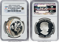 Elizabeth II Certified 15-Piece silver Holographic "Vancouver Olympics" Proof Set NGC, Complete Proof Set, dates range from 2007 to 2009, all PR69 Ult...
