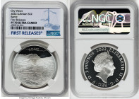Elizabeth II silver Proof "Rome" 2 Pounds (1 oz) 2022 PR70 Ultra Cameo NGC, City Views series. First Releases. Limited Edition Presentation: 1,000. Ac...