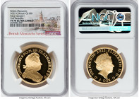 Elizabeth II gold Proof "King George I" 100 Pounds (1 oz) 2022 PR70 Ultra Cameo NGC, British Monarchs series. First Releases. Accompanied by COA #500....