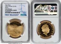 Elizabeth II gold Proof "Rome" 100 Pounds (1 oz) 2022 PR70 Ultra Cameo NGC, City Views series. First Releases. Limited Edition Presentation: 200. Acco...