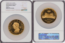 Republic gold Proof "Dr. Francois Duvalier" 1000 Gourdes 1969-IC PR63 Ultra Cameo NGC, KM71. Serial #2722. HID09801242017 © 2022 Heritage Auctions | A...