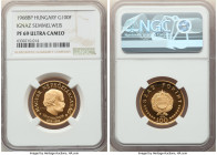People's Republic gold Proof "Ignaz Semmelweis" 100 Forint 1968-BP PR69 Ultra Cameo NGC, Budapest mint, KM585. HID09801242017 © 2022 Heritage Auctions...