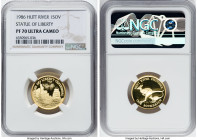 Leonard I gold Proof "Statue of Liberty" Sovereign 1986 PR70 Ultra Cameo NGC, KM-X20. Mintage: 10,000. HID09801242017 © 2022 Heritage Auctions | All R...