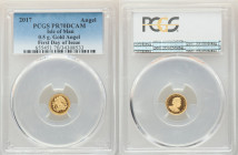 British Dependency. Elizabeth II gold Proof Angel 2017 PR70 Deep Cameo PCGS, First Day of Issue. 0.5gm. HID09801242017 © 2022 Heritage Auctions | All ...
